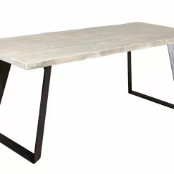 Lankkupöytä Lana 200 Cm Mustalla Metallijalalla