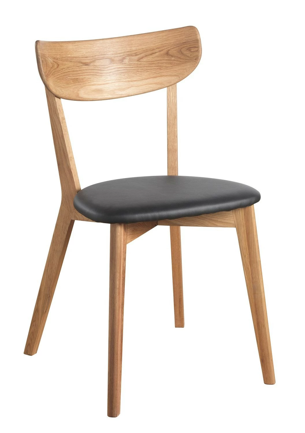 Ruokapöydän Tuoli Ami Lakattu Tammi Musta Istuin