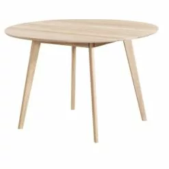 Pyöreä Ruokapöytä 115 Cm Rowico Yumi Valkolakattu