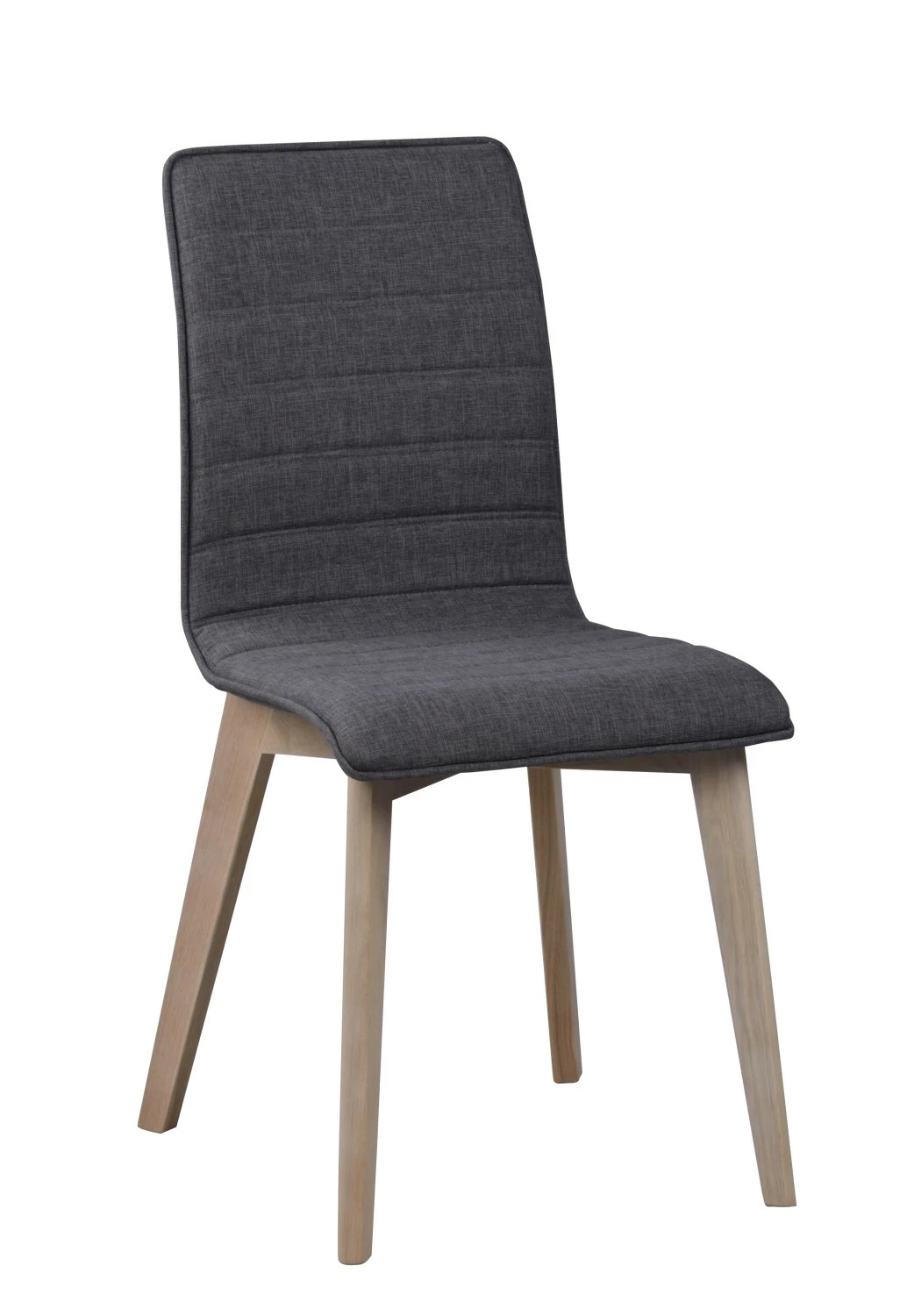 Gracy Tuoli Tummanharmaa Verhoilu, Valkopesty Tammijalka