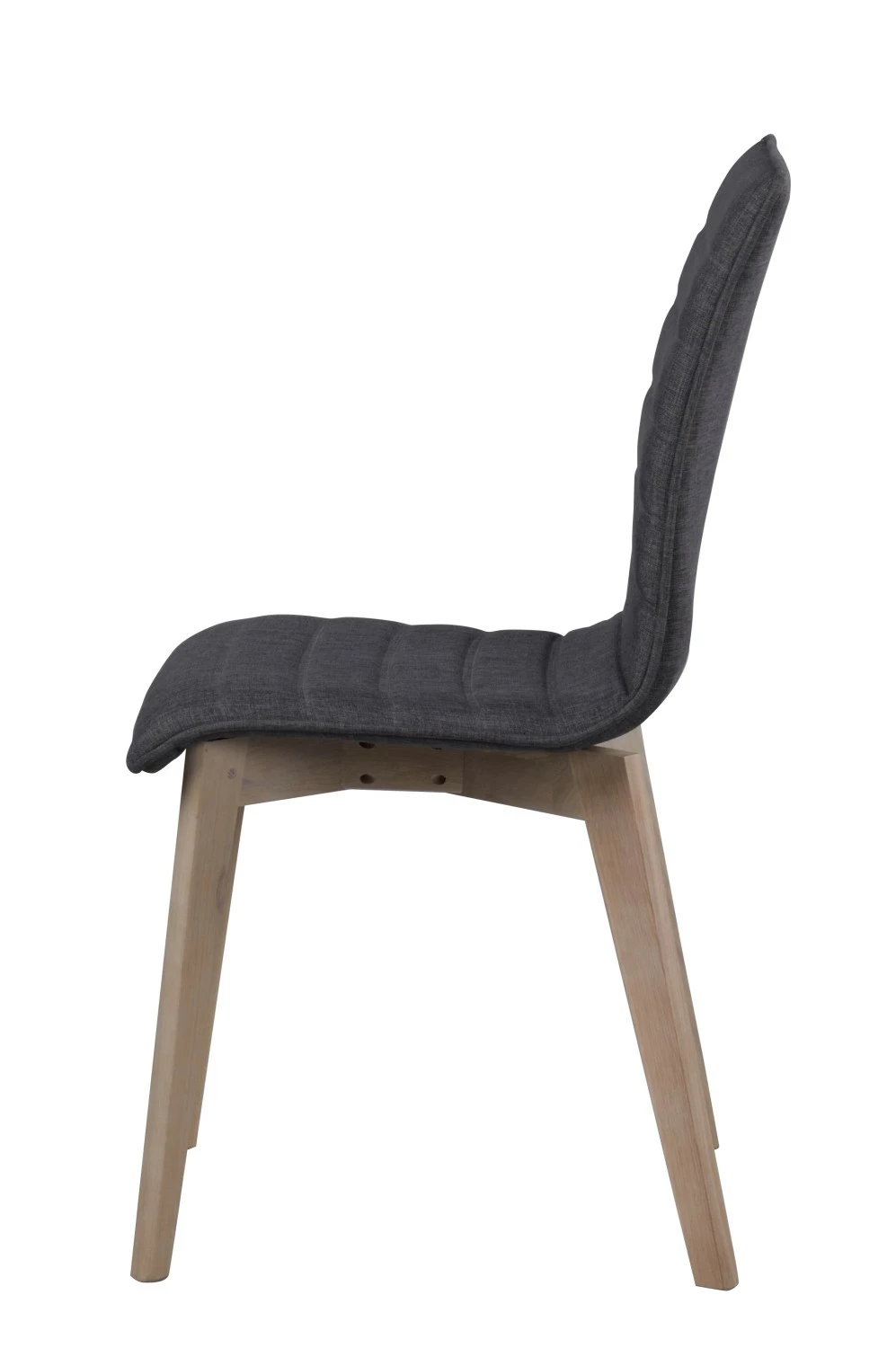 Gracy Tuoli Tummanharmaa Verhoilu, Valkopesty Tammijalka - Image 3