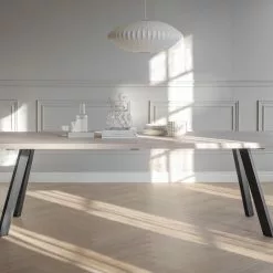 Fred Ruokapöytä 240x100 Cm Valkopesty Tammi