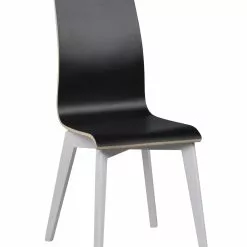 Gracy Tuoli Musta Laminaatti Istuin, Valkoinen Jalka