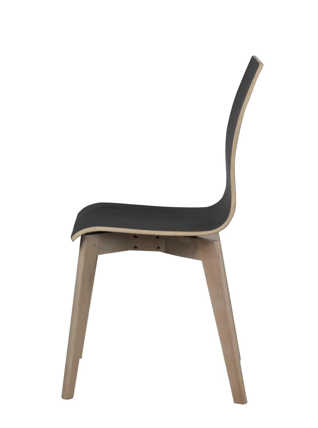 Gracy Tuoli Musta Laminaatti Istuin, Valkopesty Tammijalka - Image 3