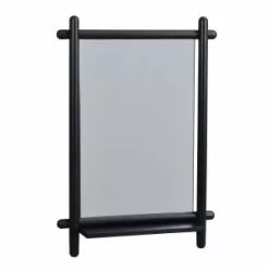 Rowico Milford-peili Hyllyllä, Musta