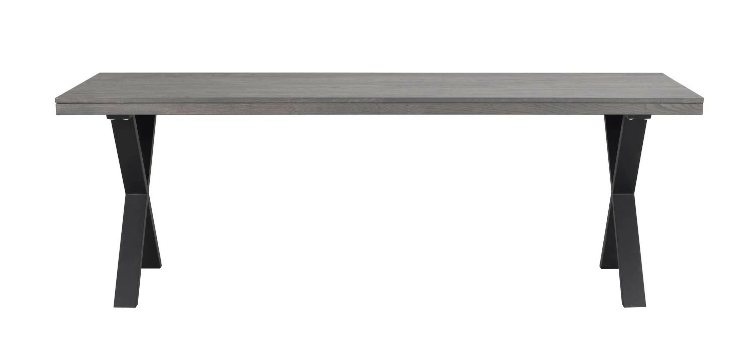 Rowico Brooklyn Ruokapöytä 220x95 Savunruskea Tammi, X-jalalla - Image 2