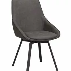 Pyörivä Ruokapöydän Tuoli Alison Harmaa Mikrokuitu