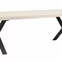 Rowico Brooklyn Ruokapöytä 170x95 Valkopesty Tammi, X-jalalla