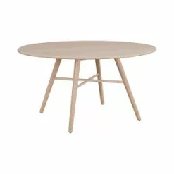 Hans K San Marco- Pyöreä Ruokapöytä 140 Cm. Valkolakattu Saarni