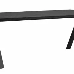 Rowico Carradale Ruokapöytä 220*100 Cm, Musta Saarni/musta V-jalka