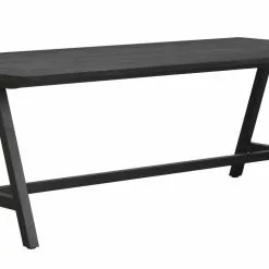 Rowico Carradale Ruokapöytä 220*100 Cm, Musta Saarni/musta A-jalka