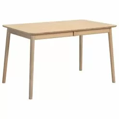 Zig Zag Jatkettava Ruokapöytä 140x90 Cm Valkolakattu Saarni